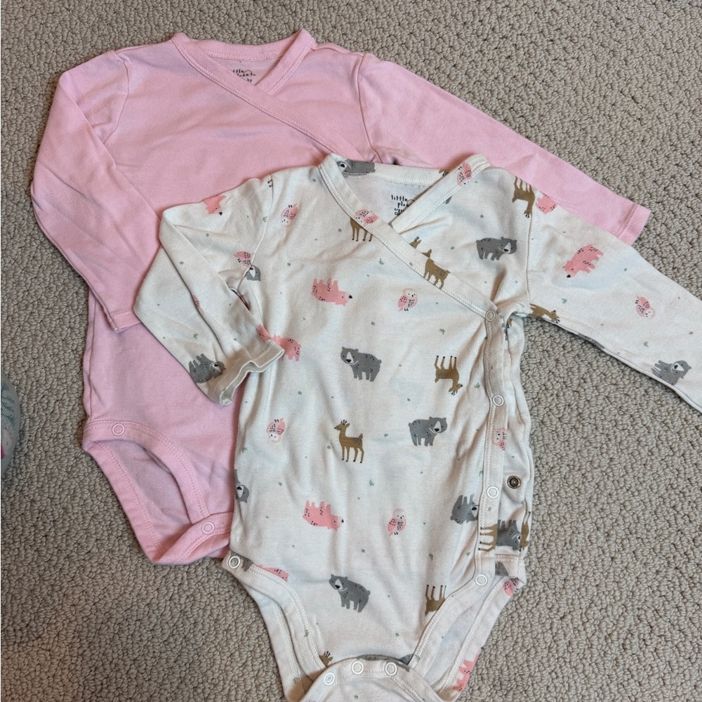 Carter's Organic Wrap Bodysuits with Long Sleeve